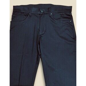 Stylus Men's Performance Stretch Straight Leg 5-pocket Pants Size 32x30 Black